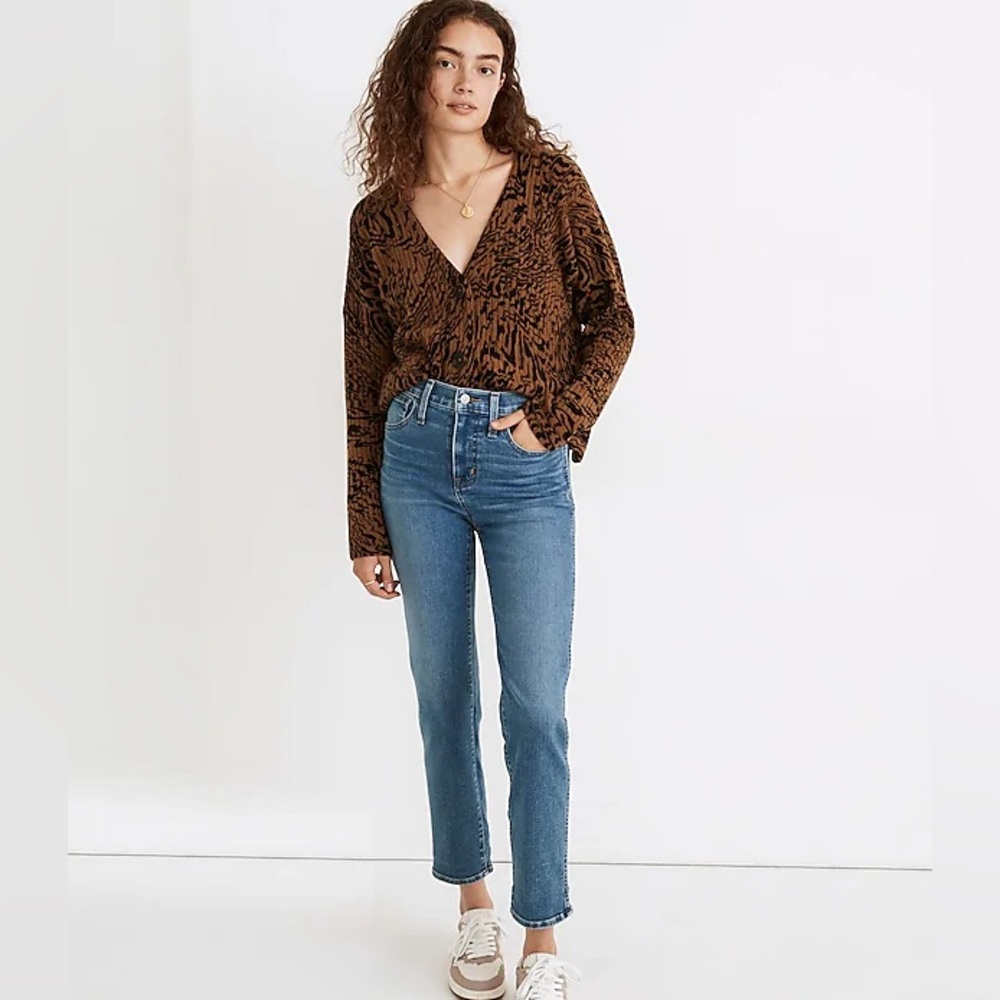 Madewell High-Rise Slim Straight Jeans Arverne Wash Roadtripper 27 GUC S0763